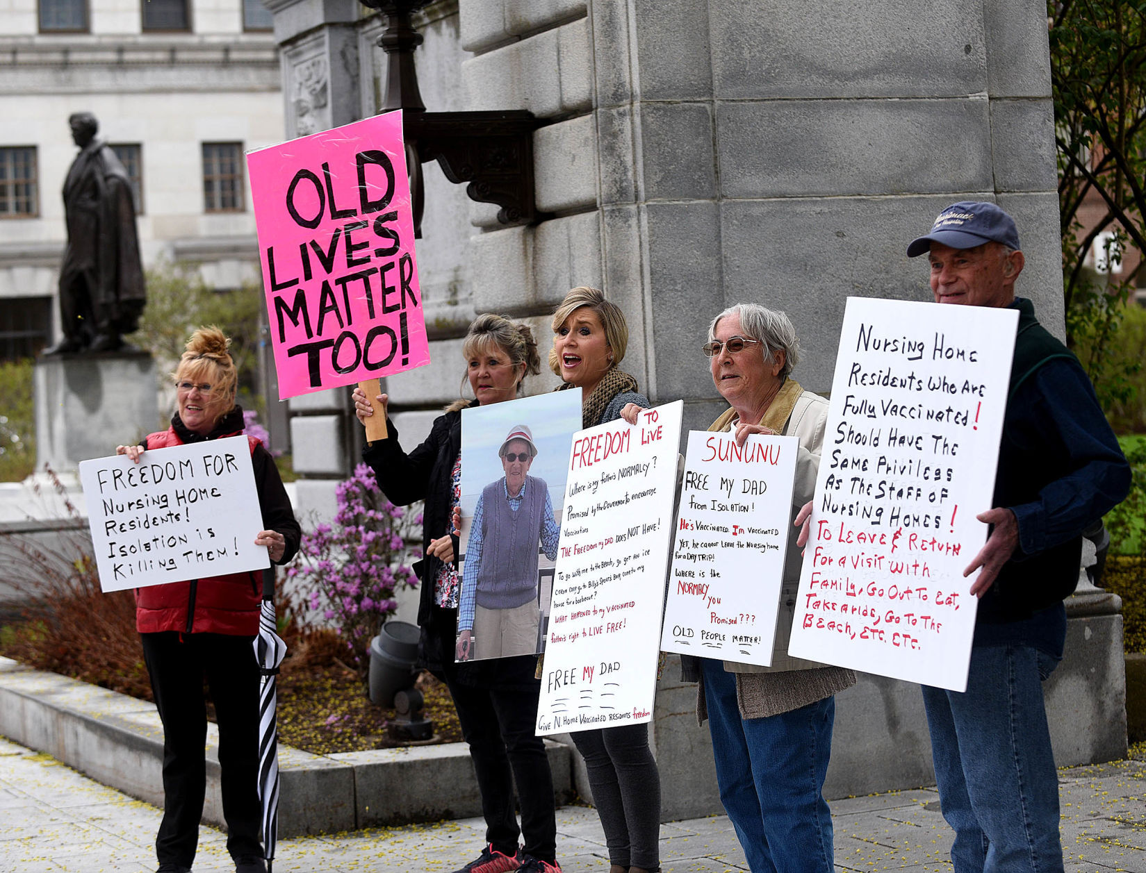 Wendi Murphy at State House protest